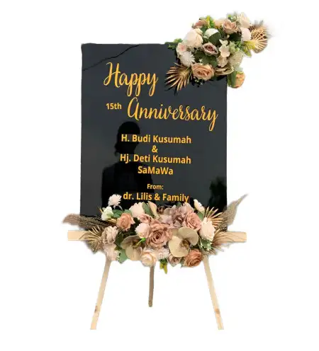 Papan Bunga Akrilik Slambur